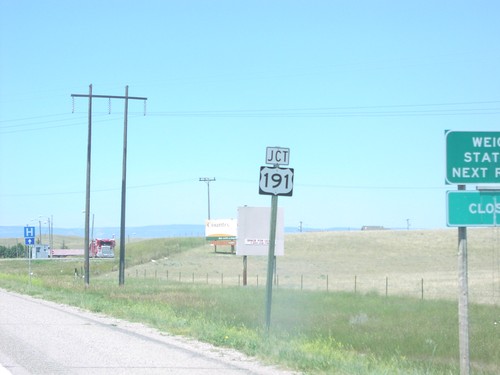 US-12 West Approaching US-191