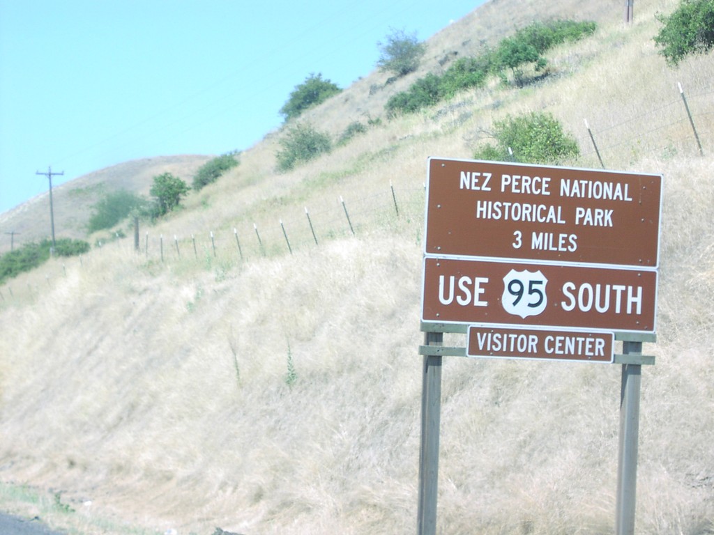 Use US-95 South For Nez Perce Natl. Park