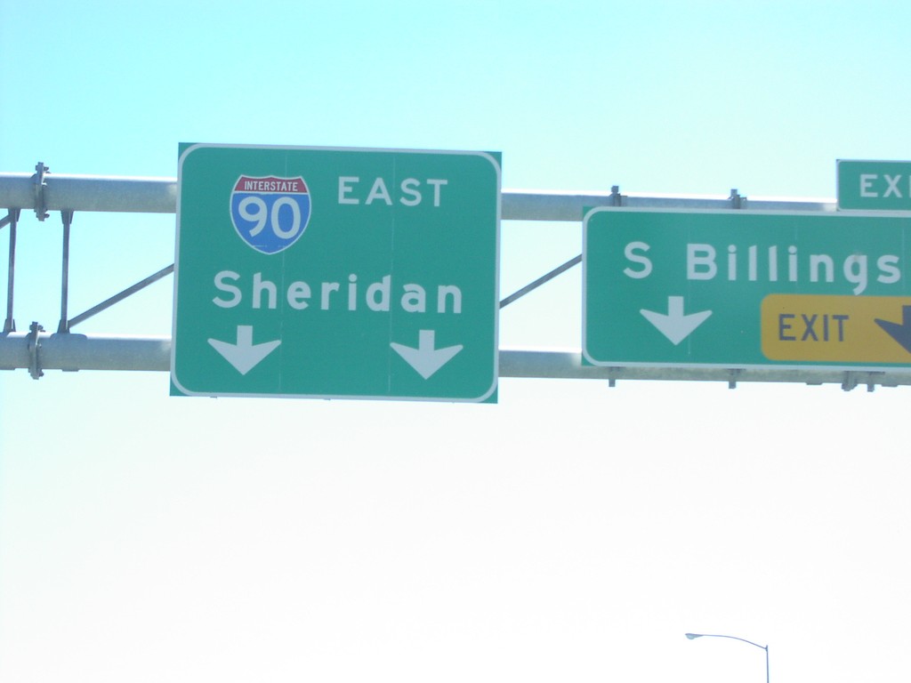 I-90 East to Sheridan