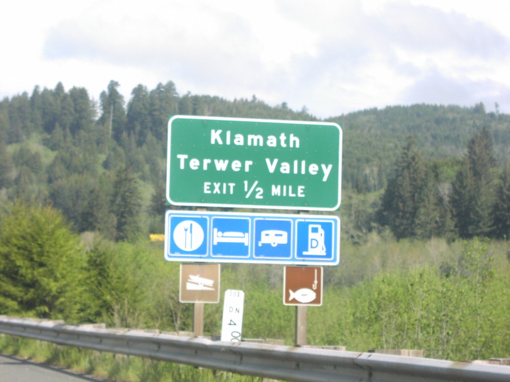 US-101 North at Klamath Exit