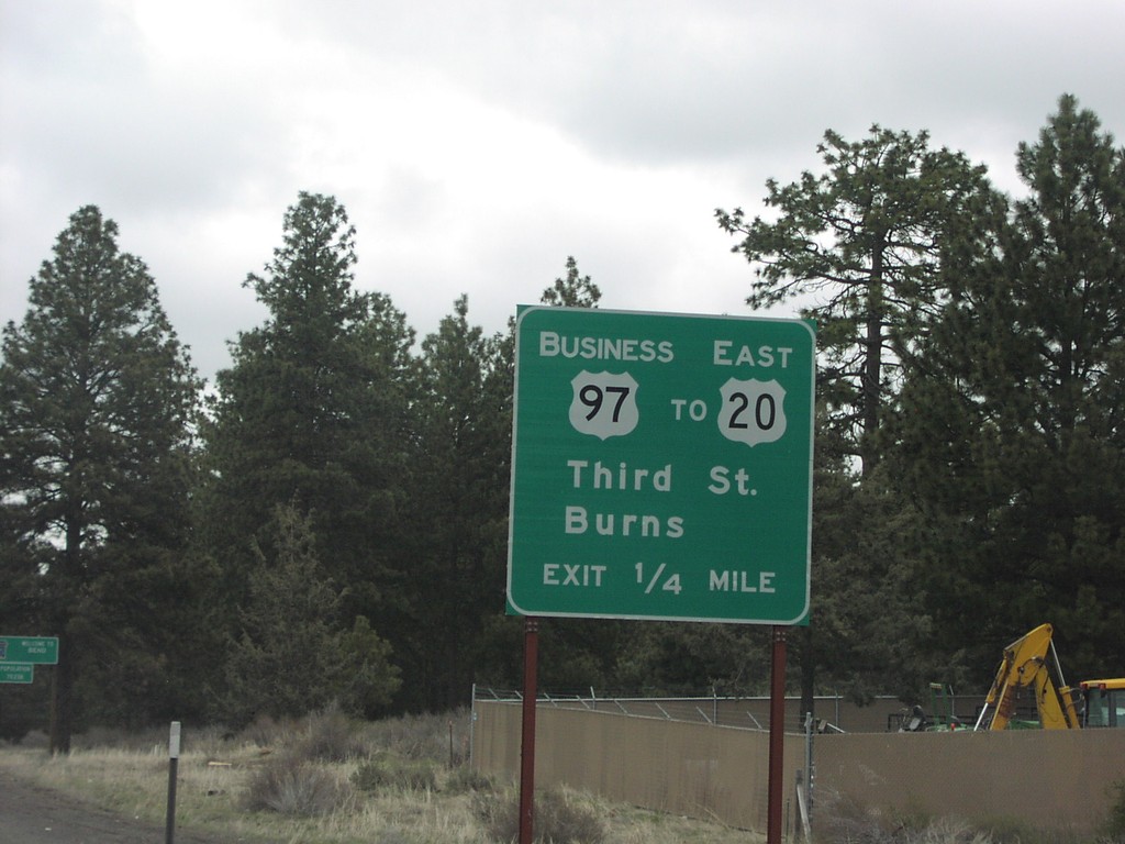 US-97 North at BL-97/To US-20 East