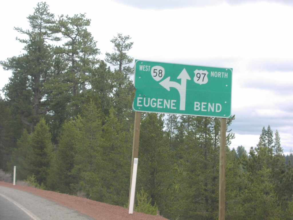 US-97 North at OR-58/Eugene