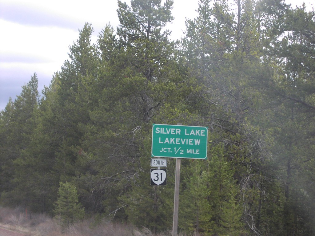 US-97 North at OR-31/Silver Lake/Lakeview