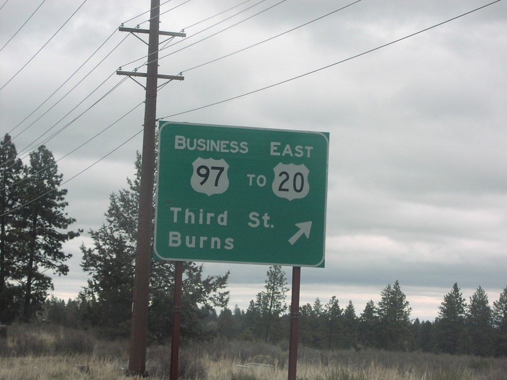 US-97 North at BL-97/To US-20 East