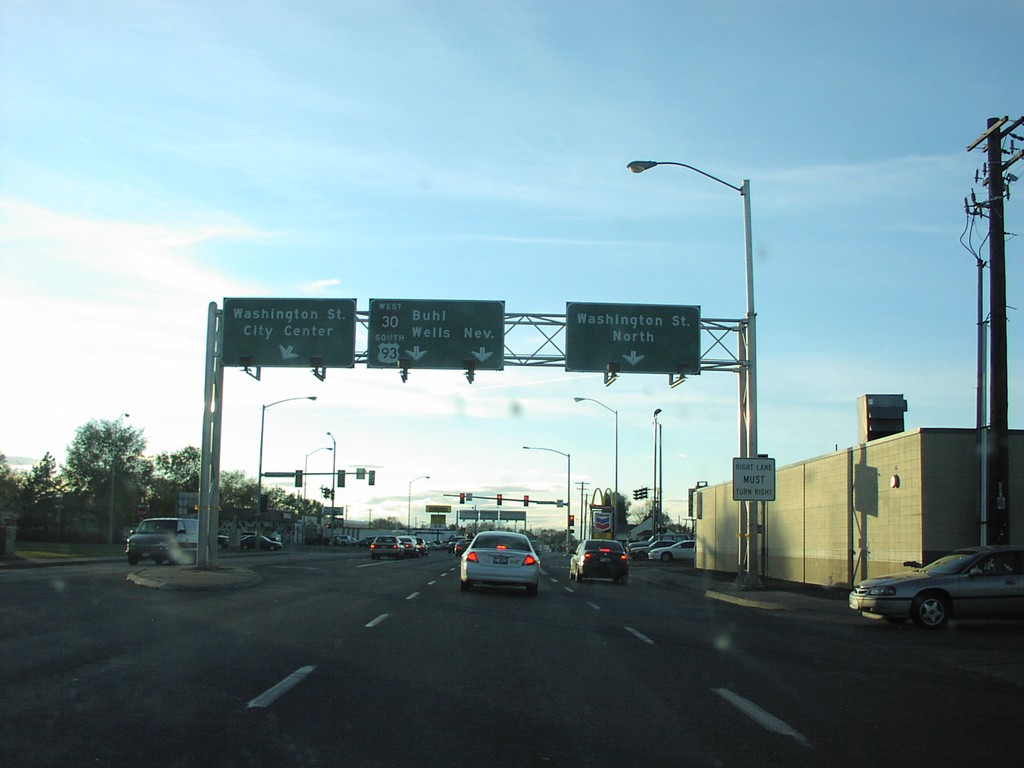 US-30 West/US-93 South - Twin Falls