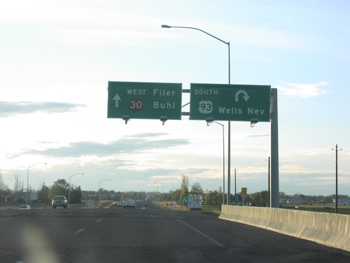 US-30 West/US-93 South at US-93 South