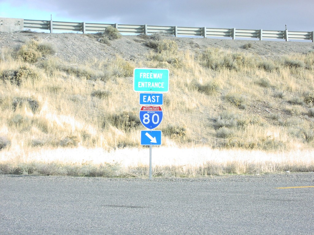 I-80 East Exit 261 Freeway Entrance on NV-306