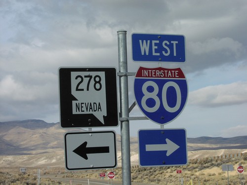 NV-221/BL-80 West at NV-278/To I-80