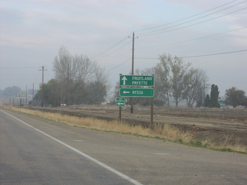 US-95 North/US-20/US-26 West Split