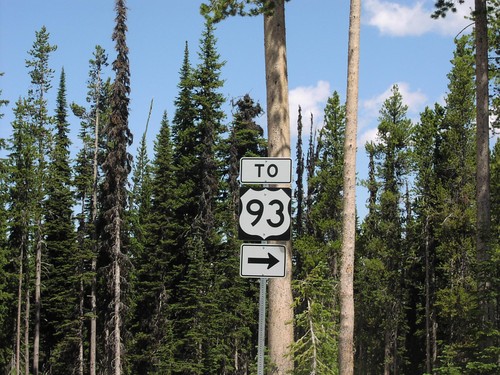 To US-93 at Lost Trail Pass Rest Area