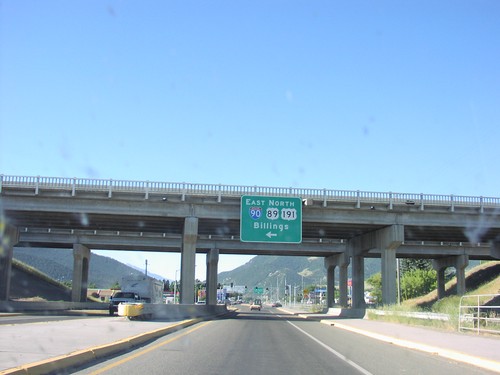 BL-90 West at I-90/US-89/US-191 Jct.