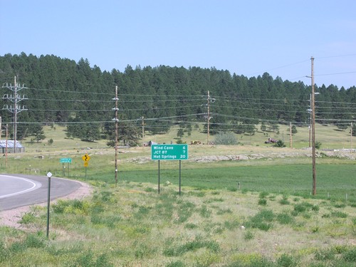 US-385 South - Distance Marker