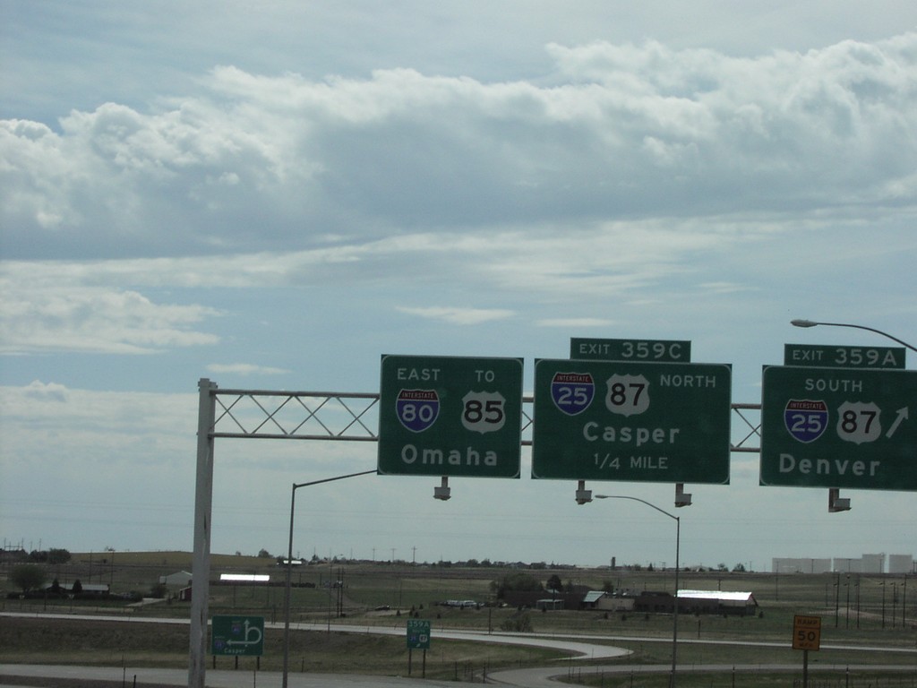 I-80 East - Exits 359AC, I-25 Jct.