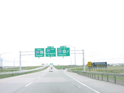 I-25 North - Exits 8B/8D, I-80 Jct.