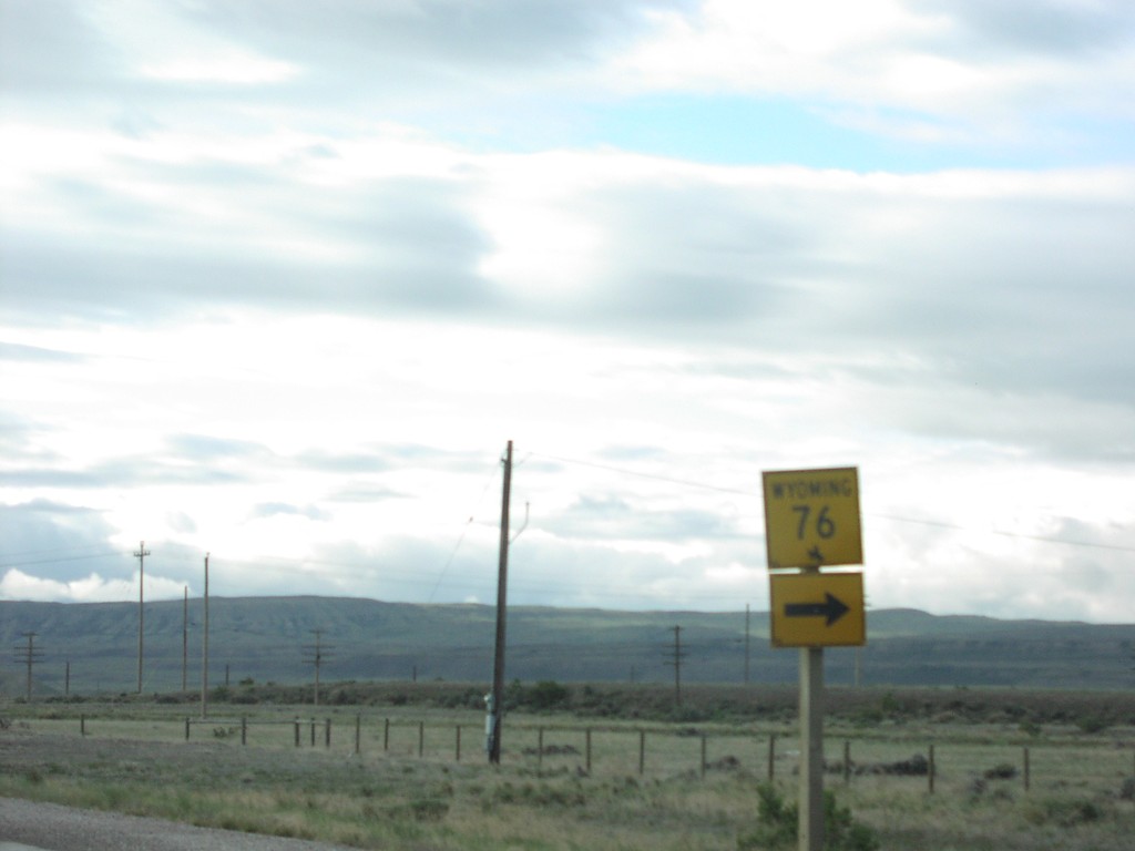 US-287 South at WY-76