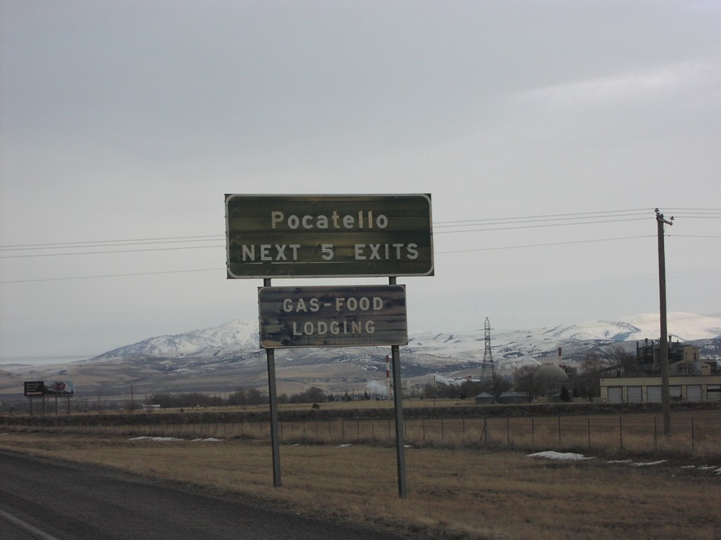 I-86 East - Pocatello Next 5 Exits