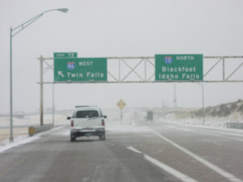 I-15 North at Exit 72 at I-86 West