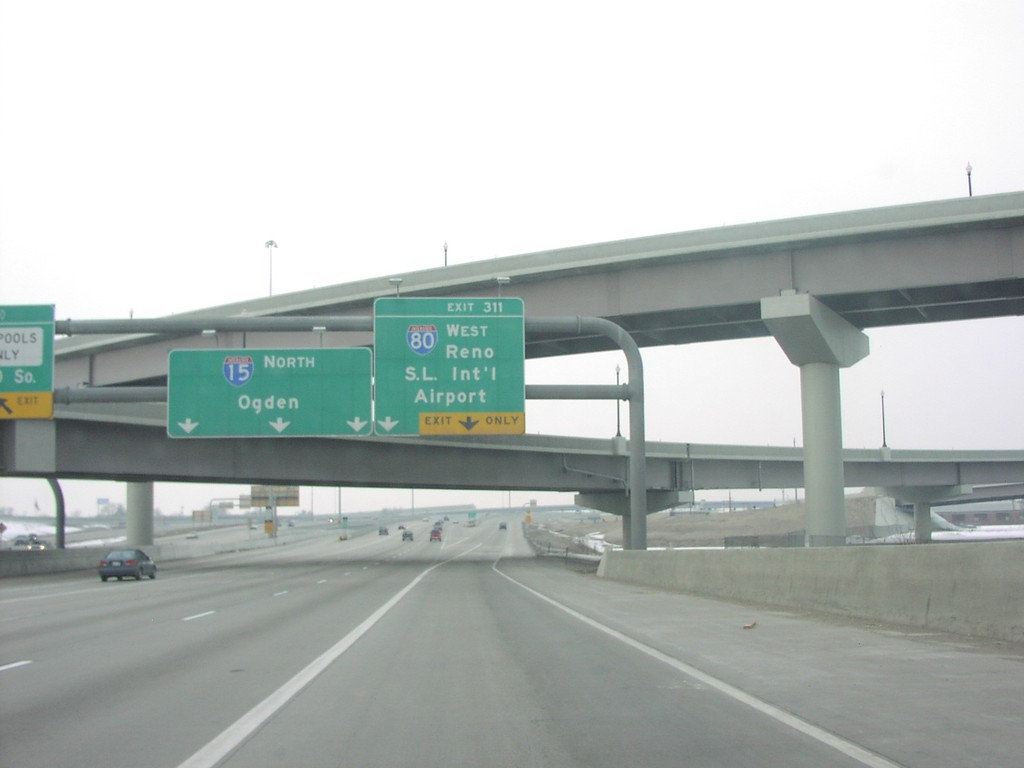 I-15 North/I-80 West Split Exit 311