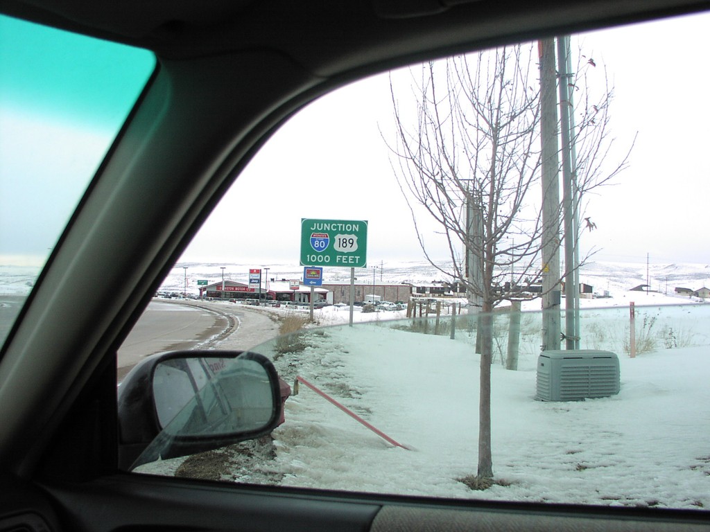 BL-80 West Approaching I-80/US-189 Onramp