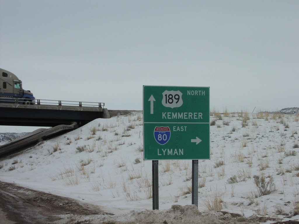 US-189 North/I-80 Junction at Exit 18