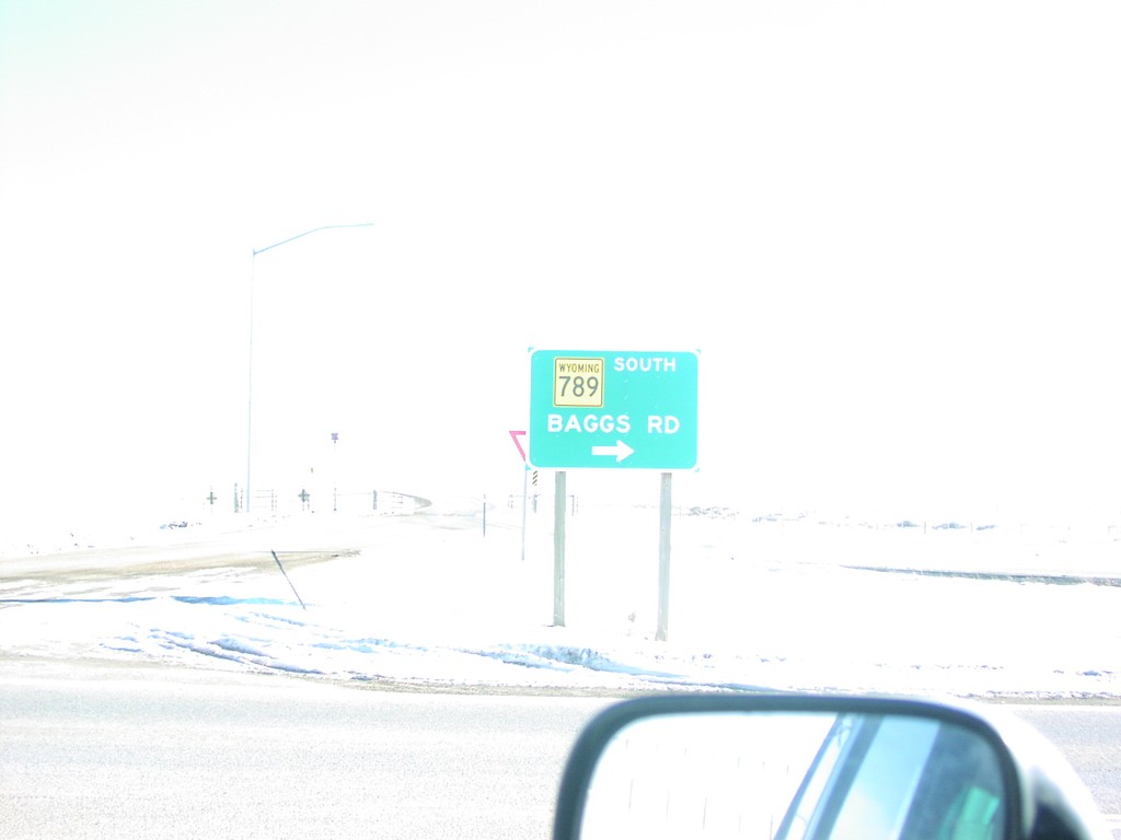 WY-789 South/Baggs Road at I-80 Exit 187