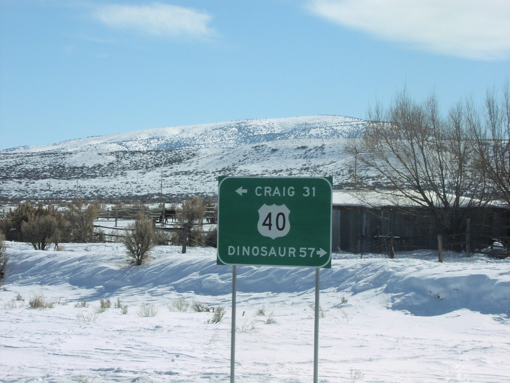 End CO-318 at US-40.