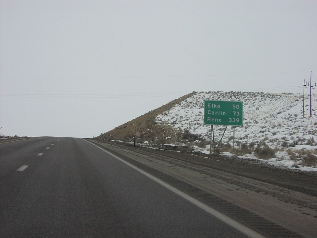 I-80 West - Distance Marker