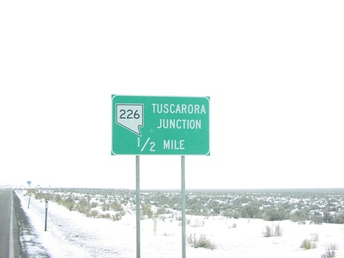 NV-225 North at NV-226 - Tuscarora Jct.