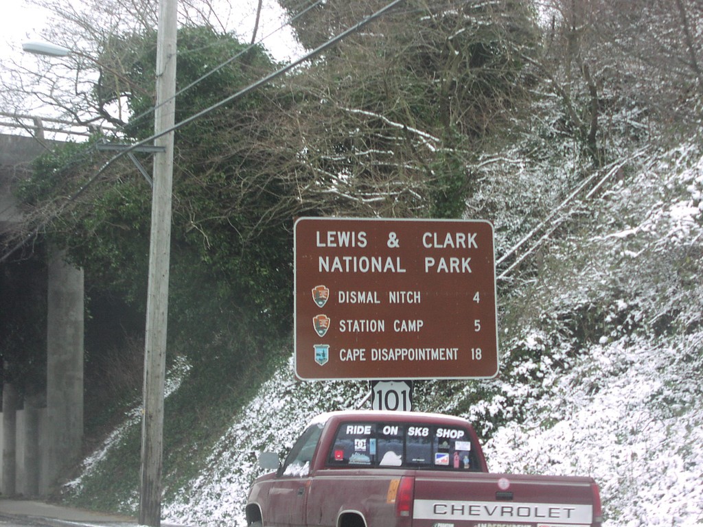 US-101 North at US-30 - Lewis and Clark NP