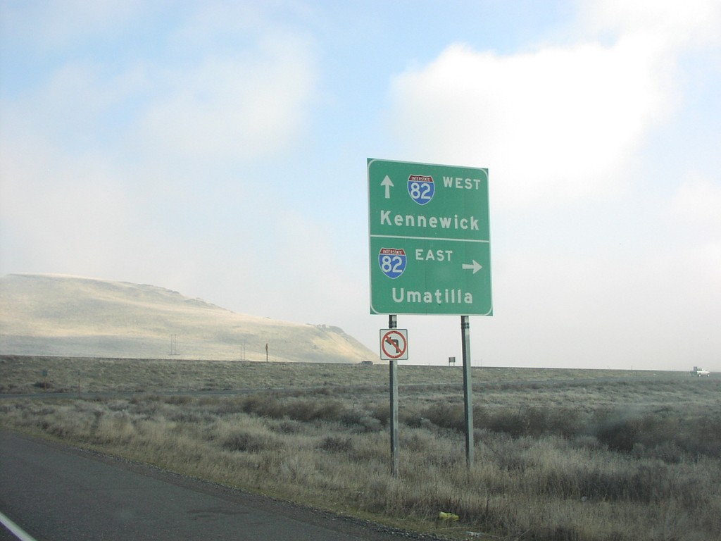 End WA-14 East at I-82