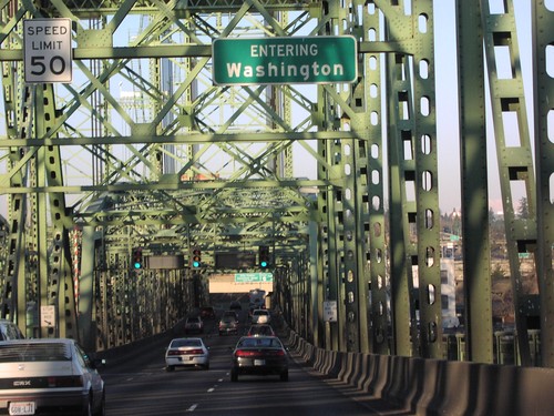 I-5 North - Entering Washington