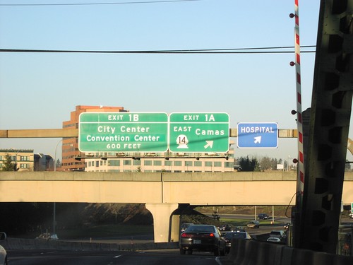 I-5 North Exits 1A/Exit 1B