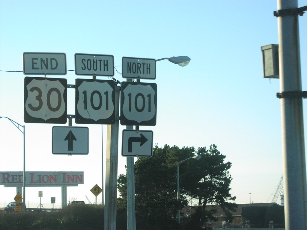 End US-30 West at US-101