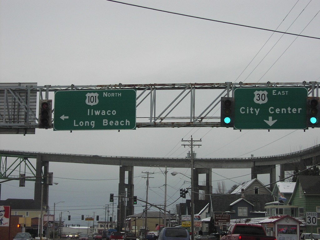 US-101 North at US-30