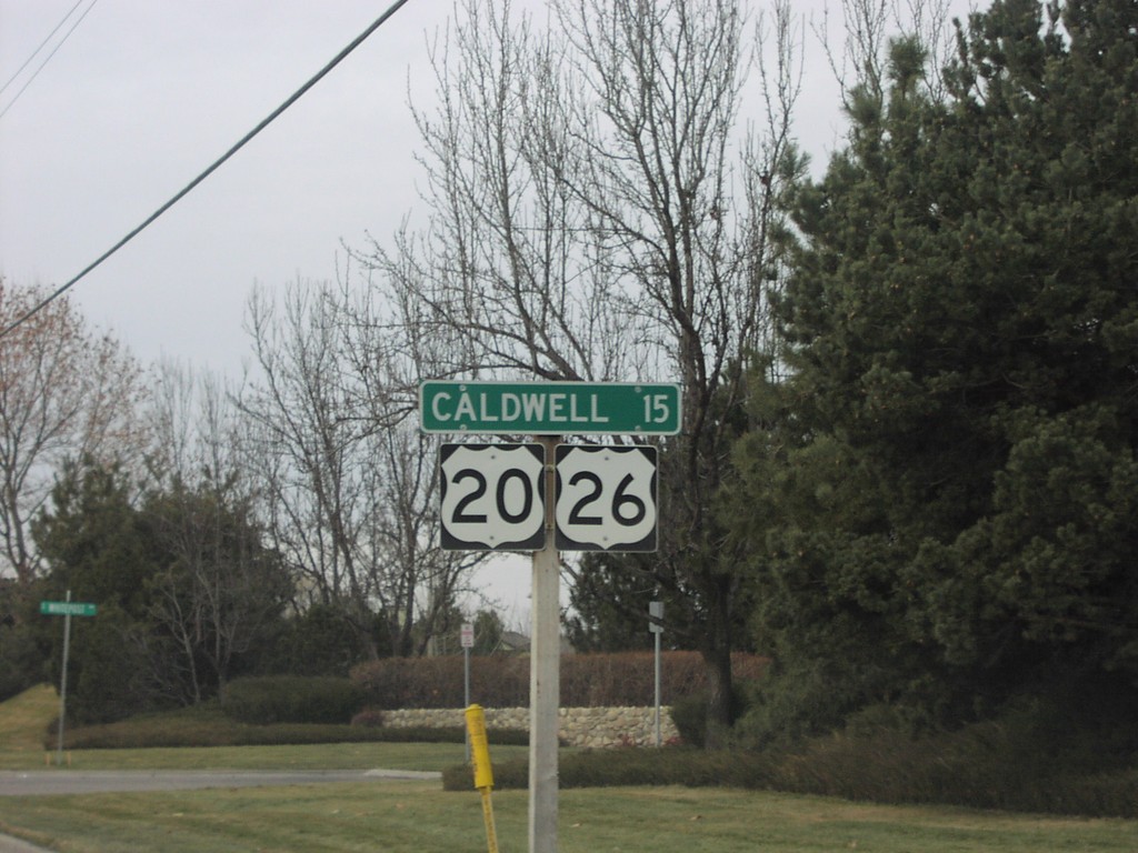 US-20/US-26 West - Distance Marker