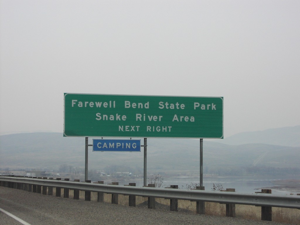 I-84 West Exit 352 - Farewell Bend State Park