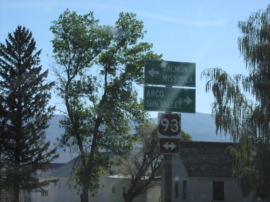 Main St. in Challis at US-93