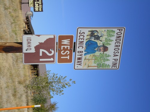 Begin ID-21 West - Ponderosa Pine Scenic Byway