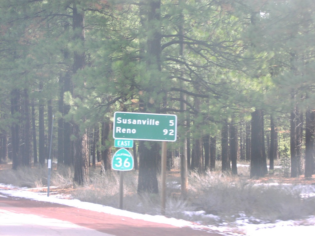 CA-36 East - Distance Marker