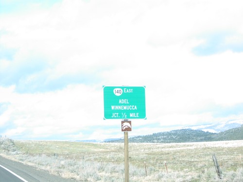 Jct. OR-140 East on US-395 North