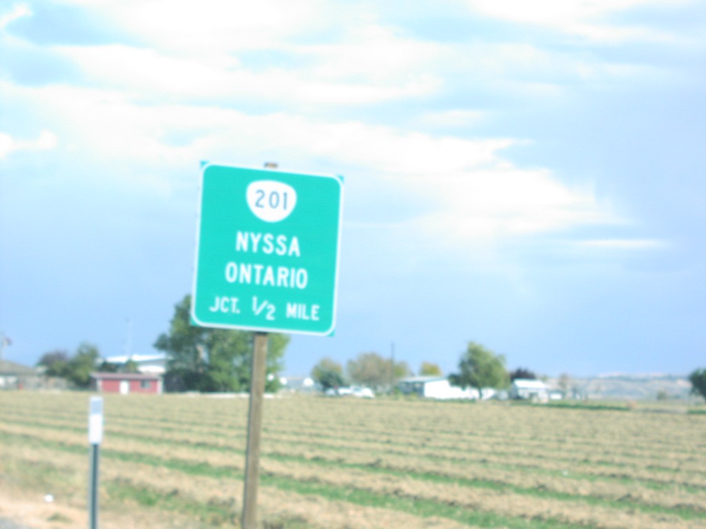 US-20/US-26 East Approaching OR-201