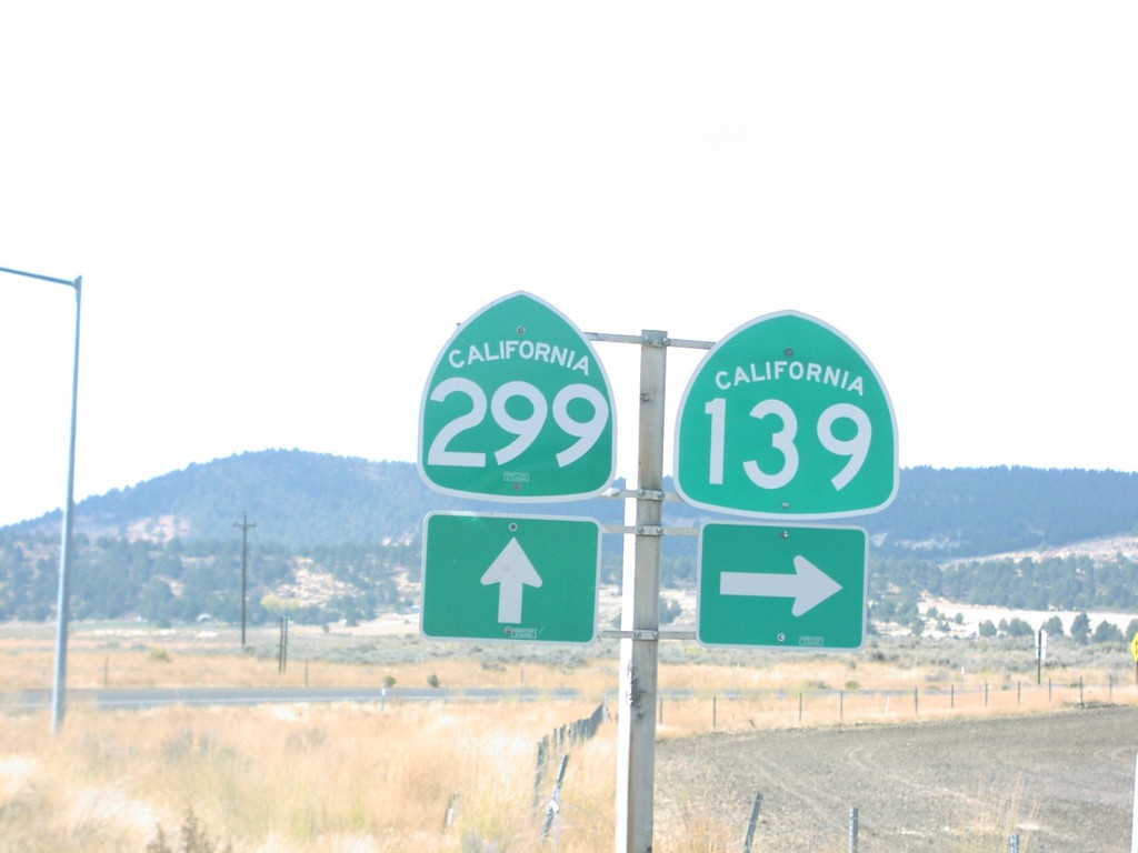 CA-299 West at CA-139 North