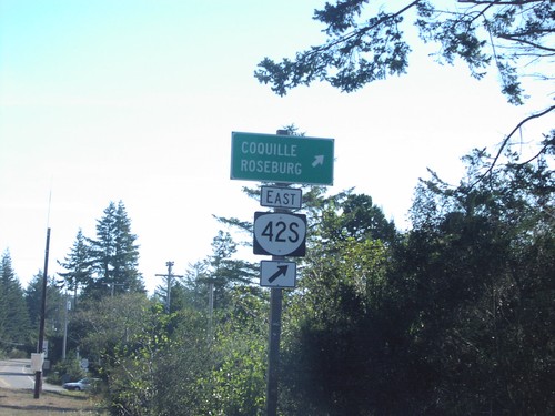 US-101 North at OR-42S East