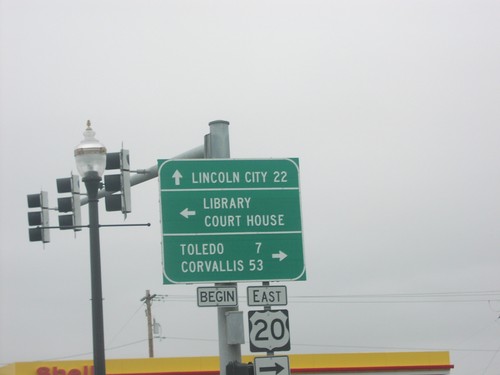 US-101 North at Western End of US-20