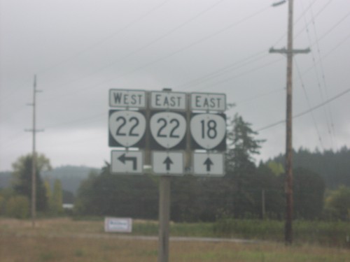 OR-18 East at OR-22