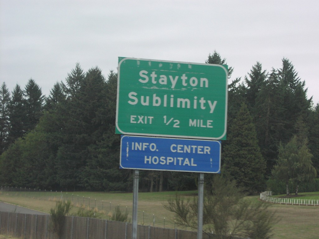 OR-22 East - Stayton/Sublimity Exit