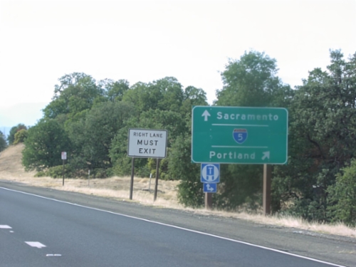 CA-299 West Approaching I-5