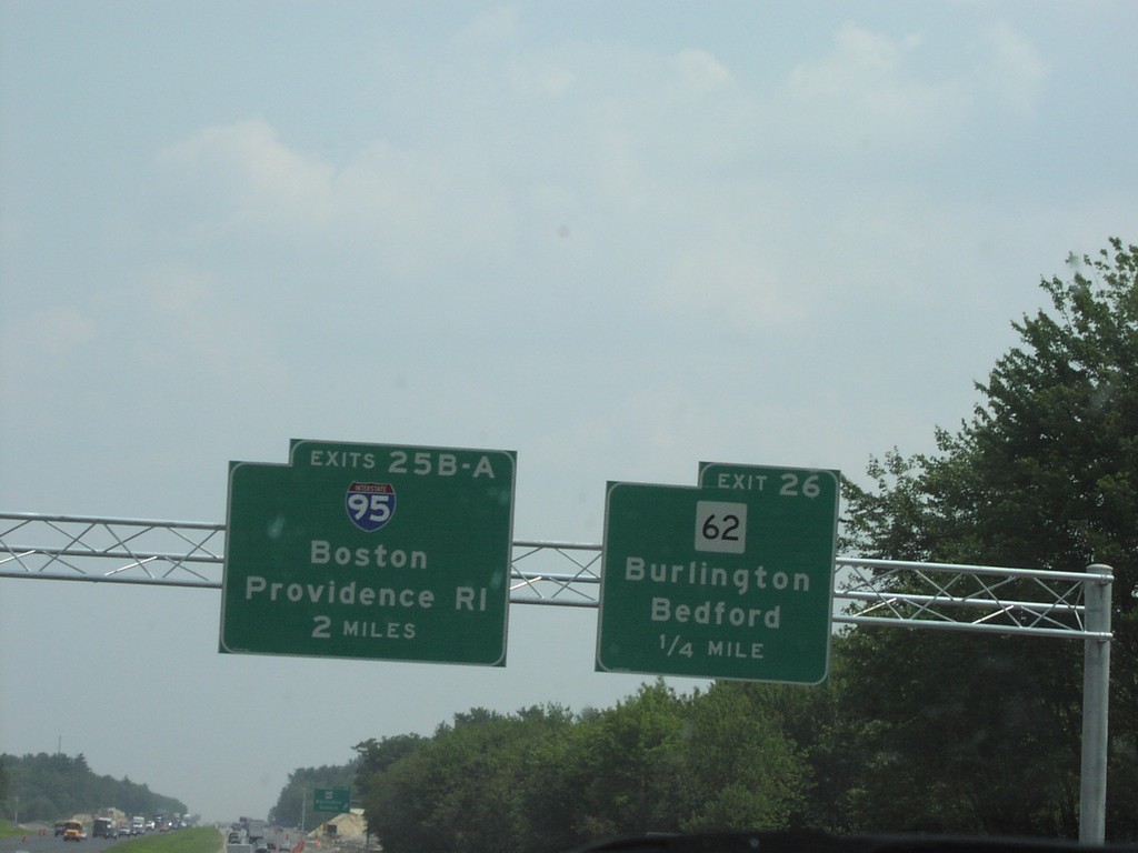 US-3 South Exits 25AB (I-95) and 26