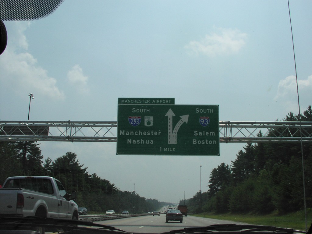 I-93 South at I-293/Everett Turnpike