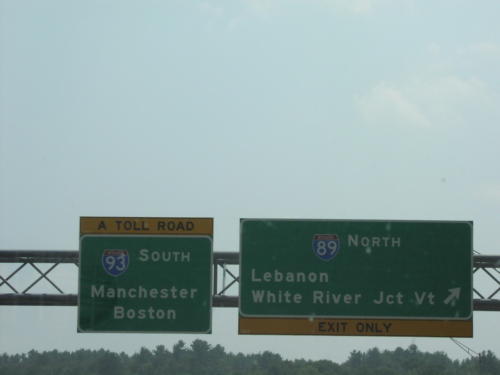 I-93 South at I-89 North